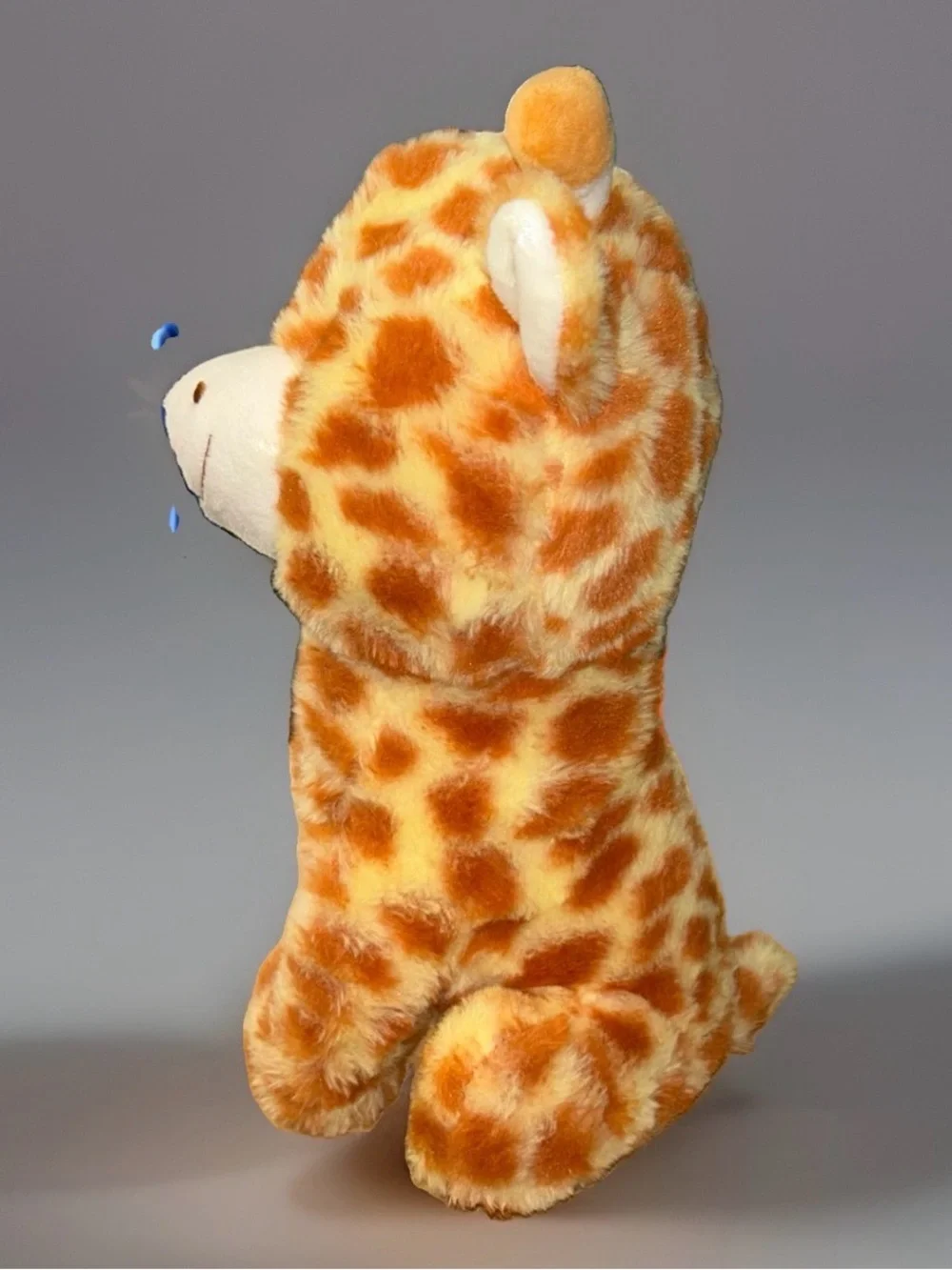 Greenbrier Toy Box  Giraffe Plush Stuffed Animal 12” Smiling Rust And Yellow